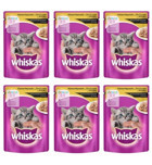 Whiskas Kümes Hayvanı Soslu Yavru Yaş Kedi Maması 6x100 gr