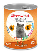 Ultravita Premium Tavuk Yetişkin Yaş Kedi Maması 415 gr