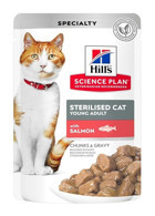 Hill's Kısırlaştırılmış Somonlu Soslu Yetişkin Yaş Kedi Maması 12x85 gr