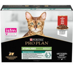Purina Sterilised Kısırlaştırılmış Sığır Eti Soslu Yetişkin Yaş Kedi Maması 10x85 gr