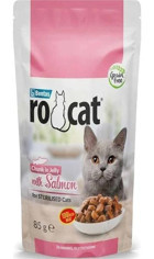 Rocat Kısırlaştırılmış Somonlu Jöleli Yetişkin Yaş Kedi Maması 85 gr