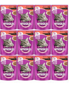 Whiskas Sığır Eti Soslu Yetişkin Yaş Kedi Maması 12x100 gr
