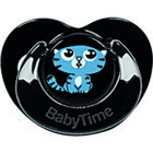 Babytime BT153-2 0-3 Ay Ortodontik Yenidoğan Kiraz Uçlu Damaklı Silikon Emzik Siyah