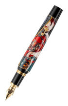 Montegrappa Bijo-To-Yaju Altın Kaplama Som Gümüş Dolma Kalem