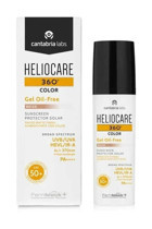 Heliocare Gel Oil Renkli 50 Faktör Tüm Ciltler İçin Leke Karşıtı Nemlendirici Yağsız Suya Dayanıklı Yüz ve Vücut Güneş Kremi 50 ml