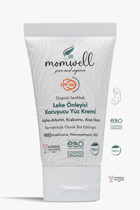 Momwell 50 Faktör Tüm Ciltler İçin Leke Karşıtı Nemlendirici Yağsız Suya Dayanıklı Yüz Güneş Kremi 50 ml