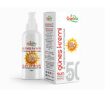 Garlex Sun Cream 50 Faktör Tüm Ciltler İçin Leke Karşıtı Nemlendirici Yağsız Suya Dayanıklı Yüz ve Vücut Güneş Kremi 100 ml