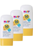 Hipp Babysanft 50 Faktör Tüm Ciltler İçin Nemlendirici Suya Dayanıklı Yüz ve Vücut Güneş Kremi 3x30 ml