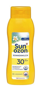 Sunozon 30 Faktör Hassas Ciltler İçin Nemlendirici Suya Dayanıklı Yüz ve Vücut Güneş Sütü 400 ml