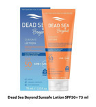 Dead Sea & Beyond 50 Faktör Tüm Ciltler İçin Nemlendirici Suya Dayanıklı Yüz Güneş Kremi 75 ml
