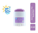 Bilge Öztürk Stick Mor Renkli 50 Faktör Tüm Ciltler İçin Nemlendirici Kapatıcılı Suya Dayanıklı Yüz Güneş Kremi 50 ml