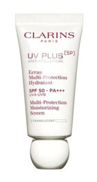 Clarins Uv Plus 50 Faktör Tüm Ciltler İçin Leke Karşıtı Nemlendirici Yağsız Suya Dayanıklı Yüz ve Vücut Güneş Kremi 30 ml