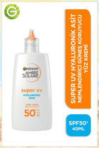 Garnier Ambre Solaire 50 Faktör Kuru Ciltler İçin Nemlendirici Suya Dayanıklı Yüz ve Vücut Güneş Kremi 40 ml