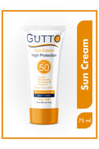 Gutto Sun Cream 50 Faktör Tüm Ciltler İçin Leke Karşıtı Nemlendirici Yağsız Suya Dayanıklı Yüz ve Vücut Güneş Kremi 75 ml