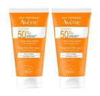 Avene 50 Faktör Kuru Ciltler İçin Nemlendirici Suya Dayanıklı Yüz Güneş Kremi 2x50 ml