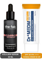 The Fair Anti Aging 50 Faktör Tüm Ciltler İçin Leke Karşıtı Nemlendirici Yaşlanma Karşıtı Yağsız Suya Dayanıklı Yüz ve Vücut Güneş Kremi 50 ml