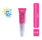 Bilge Öztürk Pembe Renkli 50 Faktör Tüm Ciltler İçin Leke Karşıtı Nemlendirici Yağsız Suya Dayanıklı Yüz ve Vücut Güneş Kremi 50 ml