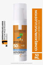 La Roche Posay Anthelios Baby Sun 50 Faktör Tüm Ciltler İçin Leke Karşıtı Nemlendirici Yağsız Suya Dayanıklı Yüz ve Vücut Güneş Kremi 50 ml