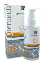Quentech 50 Faktör Tüm Ciltler İçin Leke Karşıtı Nemlendirici Yağsız Suya Dayanıklı Yüz ve Vücut Güneş Kremi 75 ml