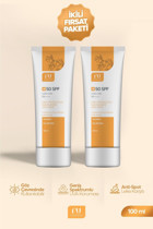 Ru Cosmetic 50 Faktör Tüm Ciltler İçin Leke Karşıtı Nemlendirici Suya Dayanıklı Yüz Güneş Kremi 2x100 ml