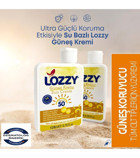 Lozzy 50 Faktör Tüm Ciltler İçin Leke Karşıtı Nemlendirici Yağsız Suya Dayanıklı Yüz Güneş Kremi 50 ml