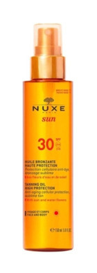 Nuxe 30 Faktör Tüm Ciltler İçin Nemlendirici Suya Dayanıklı Yüz ve Vücut Güneş Kremi 150 ml