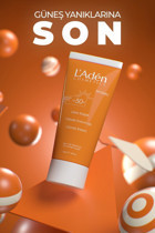 L'Aden Cosmetics Sun Cream 50 Faktör Tüm Ciltler İçin Leke Karşıtı Nemlendirici Yağsız Suya Dayanıklı Yüz ve Vücut Güneş Kremi 50 ml