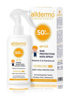 Alldermo 50 Faktör Tüm Ciltler İçin Nemlendirici Suya Dayanıklı Yüz ve Vücut Güneş Kremi 200 ml
