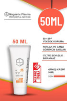 Magneti̇c Plasma 50 Faktör Tüm Ciltler İçin Nemlendirici Suya Dayanıklı Yüz ve Vücut Güneş Kremi 50 ml