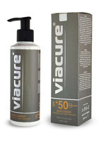 Viacure 50 Faktör Tüm Ciltler İçin Leke Karşıtı Nemlendirici Yağsız Suya Dayanıklı Yüz ve Vücut Güneş Kremi 200 ml