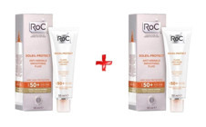 Roc Soleıl Protect 50 Faktör Tüm Ciltler İçin Leke Karşıtı Nemlendirici Yaşlanma Karşıtı Yağsız Suya Dayanıklı Yüz Güneş Kremi 50 ml