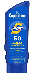 Coppertone 50 Faktör Tüm Ciltler İçin Leke Karşıtı Nemlendirici Yağsız Suya Dayanıklı Yüz ve Vücut Güneş Losyonu 50 ml