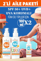 Redexi 50 Faktör Tüm Ciltler İçin Nemlendirici Suya Dayanıklı Yüz Güneş Kremi 2x100 ml