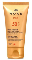 Nuxe Fondante Visage 50 Faktör Tüm Ciltler İçin Leke Karşıtı Nemlendirici Yağsız Suya Dayanıklı Yüz Güneş Kremi 50 ml