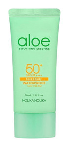 Holika Holika Holika Aloe Soothing Essence 50 Faktör Tüm Ciltler İçin Nemlendirici Suya Dayanıklı Yüz Güneş Kremi 70 ml