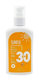 Sunfui 30 Faktör Tüm Ciltler İçin Nemlendirici Suya Dayanıklı Yüz ve Vücut Güneş Kremi 200 ml