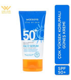 Watsons 50 Faktör Tüm Ciltler İçin Leke Karşıtı Nemlendirici Yağsız Suya Dayanıklı Yüz Güneş Kremi 50 ml