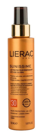 Lierac Sunissime Energizing Protective Milk 30 Faktör Tüm Ciltler İçin Leke Karşıtı Nemlendirici Suya Dayanıklı Yüz Güneş Sütü 150 ml