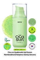 Editb Sun 50 Faktör Tüm Ciltler İçin Leke Karşıtı Nemlendirici Yağsız Suya Dayanıklı Yüz ve Vücut Güneş Kremi 50 ml
