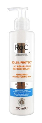 Roc Sun 50 Faktör Tüm Ciltler İçin Leke Karşıtı Nemlendirici Yağsız Suya Dayanıklı Yüz ve Vücut Güneş Kremi 200 ml