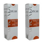 Capicade 50 Faktör Tüm Ciltler İçin Leke Karşıtı Nemlendirici Yağsız Suya Dayanıklı Yüz ve Vücut Güneş Kremi 2x100 ml