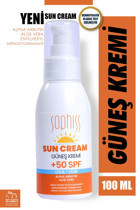 Sophiss 50 Faktör Tüm Ciltler İçin Leke Karşıtı Nemlendirici Suya Dayanıklı Yüz Güneş Kremi 50 ml