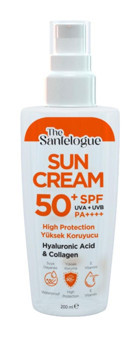 The Santelogue 50 Faktör Tüm Ciltler İçin Nemlendirici Suya Dayanıklı Yüz ve Vücut Güneş Kremi 200 ml