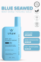 Uraw 50 Faktör Tüm Ciltler İçin Leke Karşıtı Nemlendirici Suya Dayanıklı Yüz Güneş Kremi 50 ml