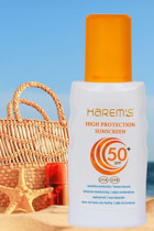 Harem'S Ottoman 50 Faktör Tüm Ciltler İçin Leke Karşıtı Nemlendirici Yağsız Suya Dayanıklı Yüz ve Vücut Güneş Kremi 180 ml