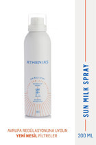 Athenias 50 Faktör Tüm Ciltler İçin Nemlendirici Suya Dayanıklı Yüz ve Vücut Güneş Kremi 200 ml