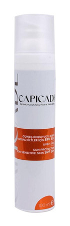Capicade 50 Faktör Hassas Ciltler İçin Nemlendirici Suya Dayanıklı Yüz Güneş Kremi 100 ml