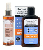 Derma Cc Laboratories 50 Faktör Tüm Ciltler İçin Leke Karşıtı Nemlendirici Yağsız Suya Dayanıklı Yüz ve Vücut Güneş Kremi 200 ml