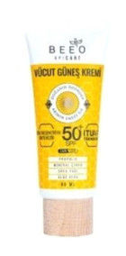 Bee'O Apicare Propolisli 50 Faktör Tüm Ciltler İçin Leke Karşıtı Nemlendirici Yağsız Suya Dayanıklı Yüz ve Vücut Güneş Kremi 80 ml