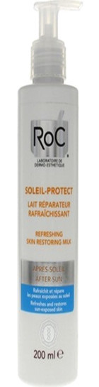 Roc Soleil 50 Faktör Tüm Ciltler İçin Leke Karşıtı Nemlendirici Yağsız Suya Dayanıklı Yüz ve Vücut Güneş Kremi 200 ml